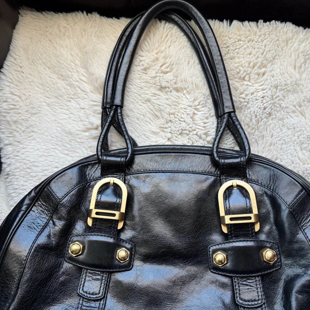 Bally Oversize Tamara 
Elegant Black Leather EUC Big Mama of Bags - Picture 4 of 12